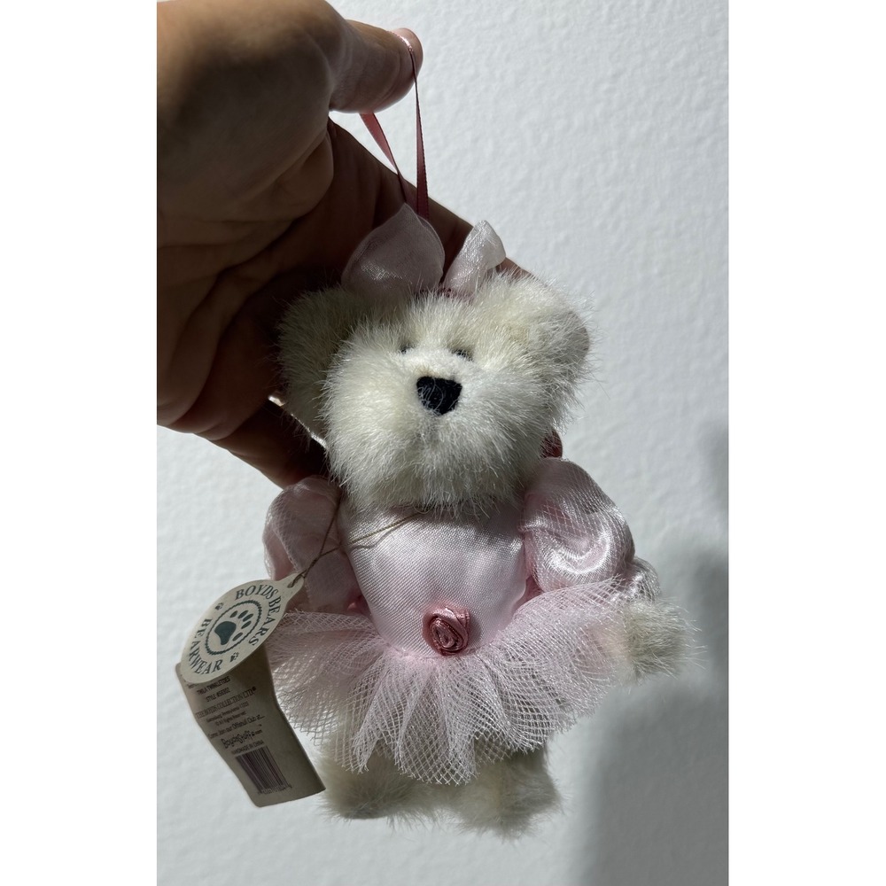 Boyds Bears Twila Twinkletoes Ballerina Plush Ornament Pink Tutu 56302 TAGS - Picture 5 of 9